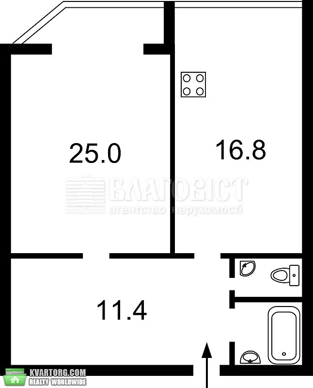 Sell 1-room apartment. Киев, Ломоносова — photo 9