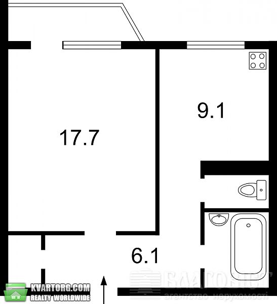 Sell 1-room apartment. Киев, Цветаевой — photo 6