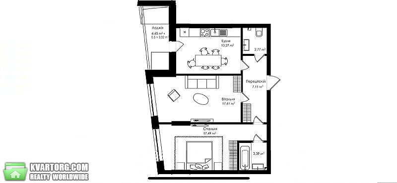 Sell 2-room apartment. Киев, Набережно-Рыбальская — photo 1