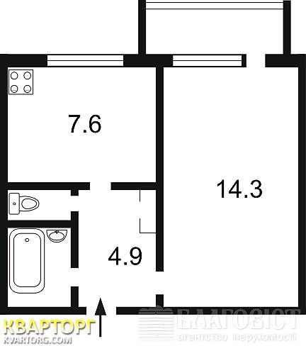 Sell 1-room apartment. Киев,  Жмеринская — photo 2