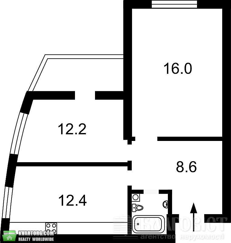 Sell 2-room apartment. Киев,  Ахматовой — photo 9