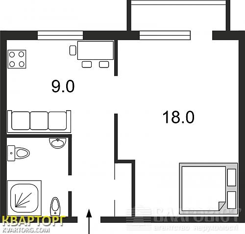 Sell 1-room apartment. Киев, Кловский спуск — photo 4