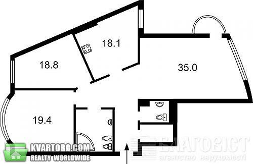 Sell 3-room apartment. Киев, Старонаводницкая — photo 8