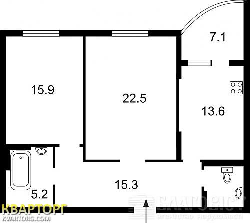 Sell 2-room apartment. Киев,  Дмитриевская — photo 2