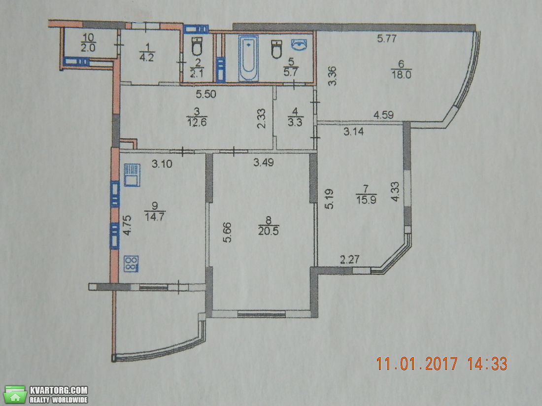 Sell 3-room apartment. Киев,  Драгоманова — photo 4