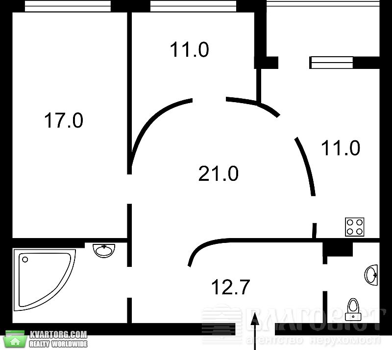 Sell 2-room apartment. Киев,  Ревуцкого — photo 8