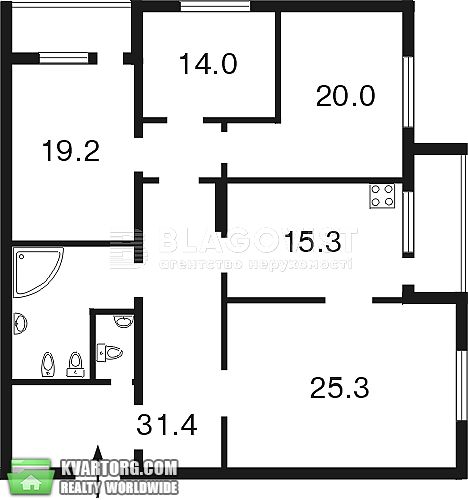 Rent out 4-room apartment. Киев,  Героев Сталинграда пр — photo 6