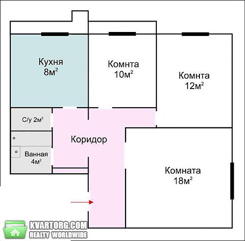 Sell 3-room apartment. Киев,  Ахматовой — photo 3