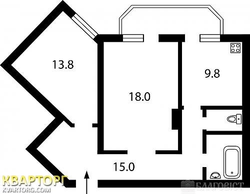 Sell 2-room apartment. Киев, Драгоманова — photo 2