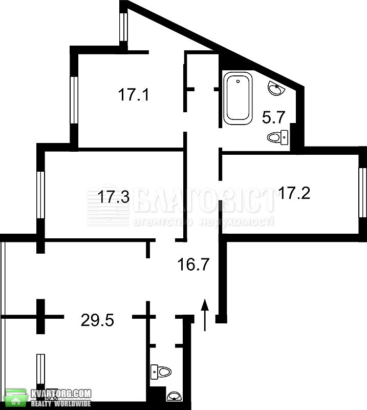 Sell 3-room apartment. Киев,  Харьковское шоссе — photo 3