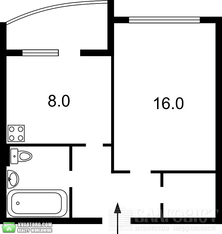 Sell 1-room apartment. Киев,  Полярная — photo 9