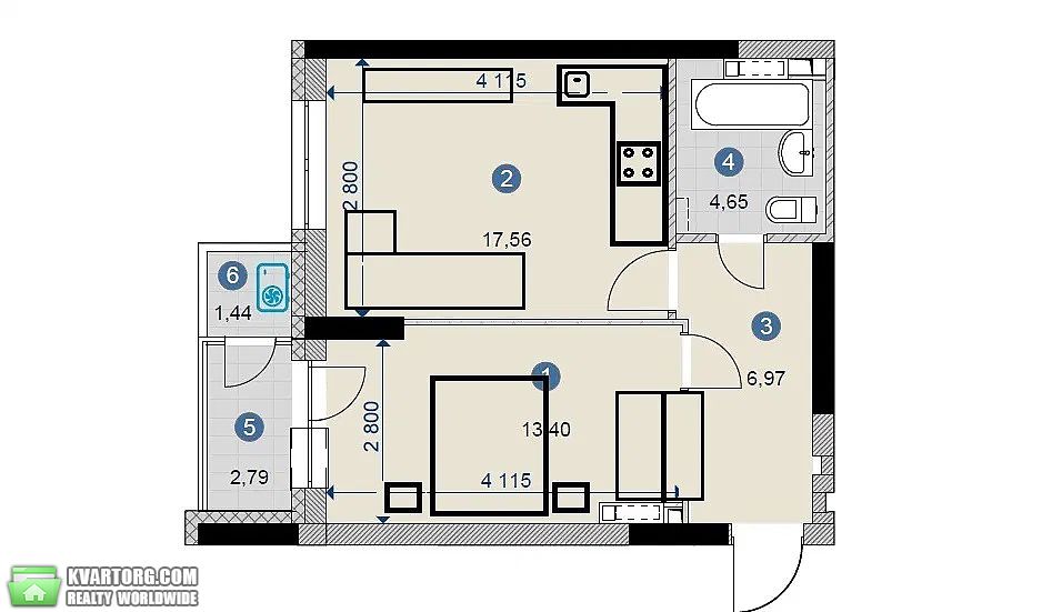 Sell 1-room apartment. Киев, Нижнеключевая — photo 1