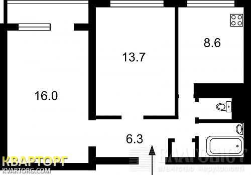 Sell 2-room apartment. Киев,  Леси Украинки бул — photo 2