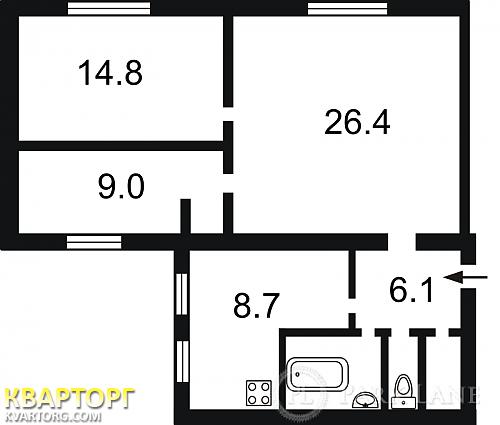 Sell 3-room apartment. Киев,  Институтская — photo 2