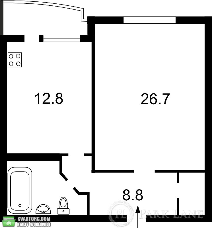 Sell 1-room apartment. Киев,  Княжий Затон — photo 3