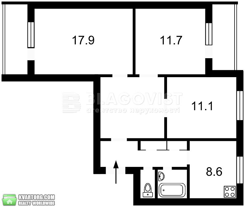 Sell 3-room apartment. Киев,  Бажана — photo 9