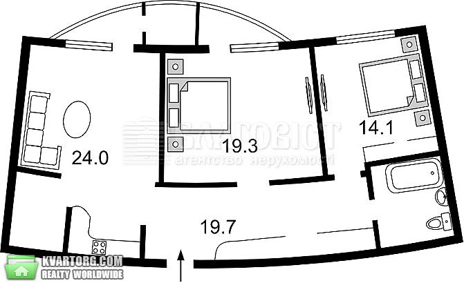Sell 3-room apartment. Киев,  Днепровская наб — photo 2