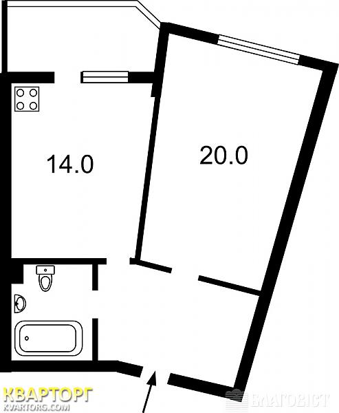 Sell 1-room apartment. Киев,  Пчелки — photo 1