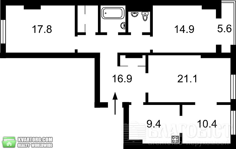 Sell 3-room apartment. Киев,  Победы пр — photo 2