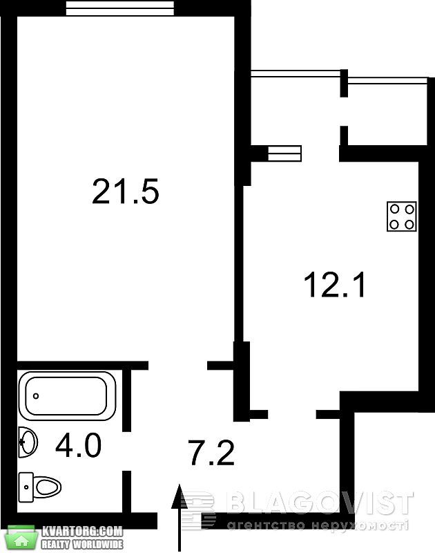 Sell 1-room apartment. Киев, григоренка петра — photo 3