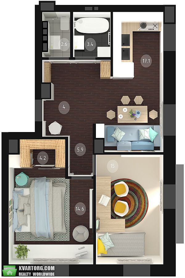 Sell 3-room apartment. Киев, Гарматная — photo 3