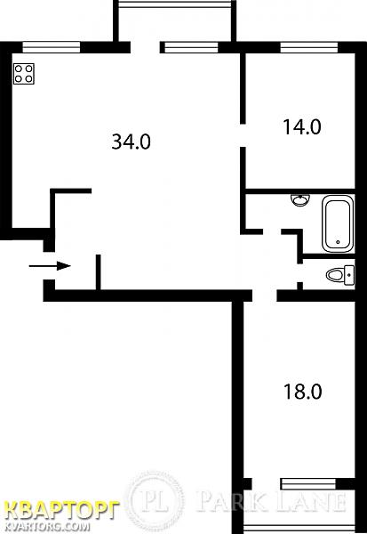 Sell 3-room apartment. Киев,  Глушкова пр — photo 3