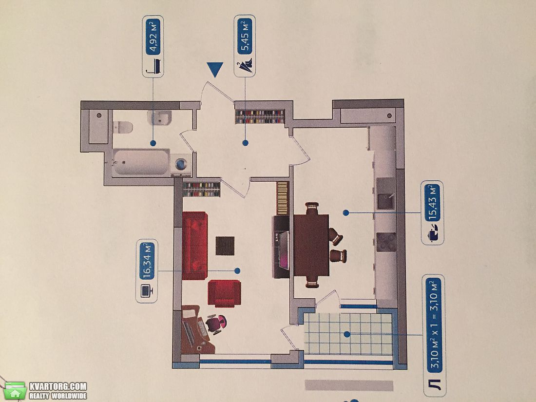 Sell 1-room apartment. Киев,  Заречная — photo 5