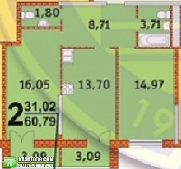 Sell 2-room apartment. Киев, Анри Барбюса — photo 2