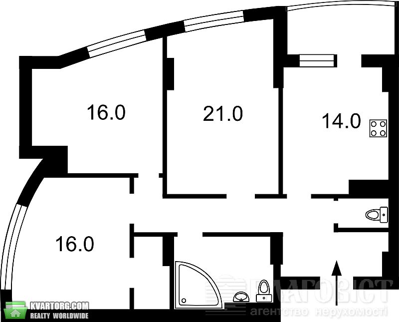 Sell 3-room apartment. Киев,  Победы пр — photo 2