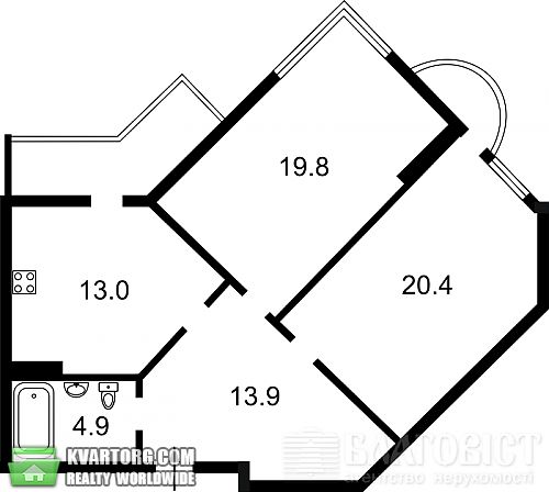 Sell 2-room apartment. Киев, Барбюса — photo 3