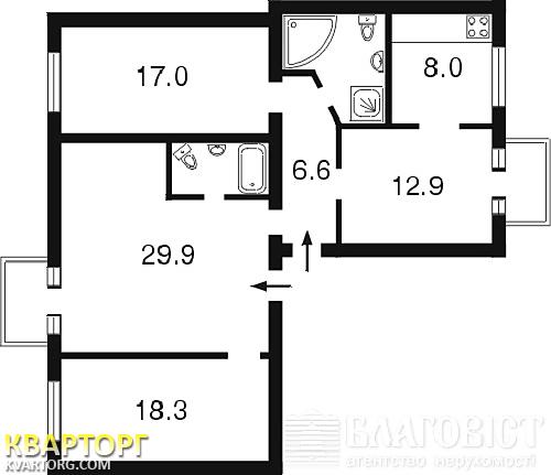 Sell 4-room apartment. Киев,  Орлика — photo 2
