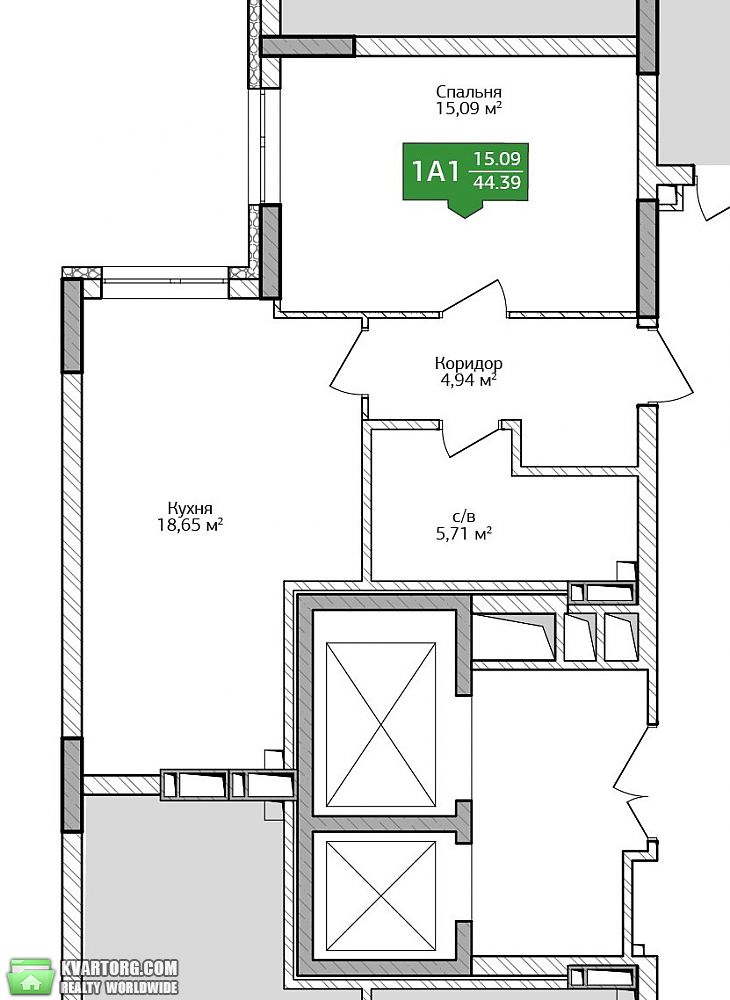 Sell 1-room apartment. Ирпень, Чехова — photo 2