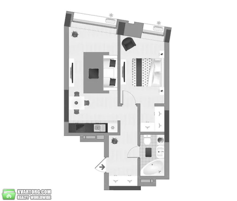 Sell 1-room apartment. Киев, Зарічна — photo 6