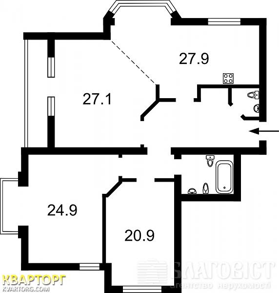 Sell 3-room apartment. Киев,  Шмидта — photo 2