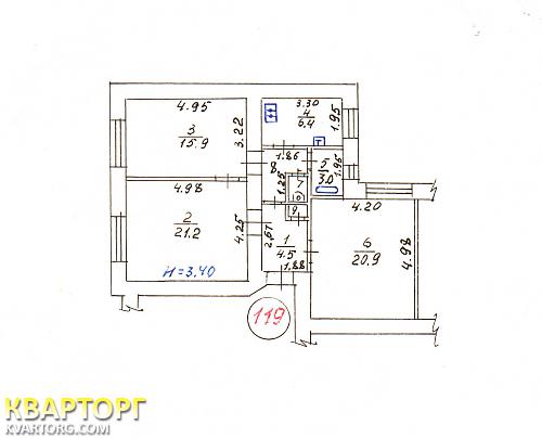 Sell 3-room apartment. Харьков, ул.Мироносицкая — photo 1