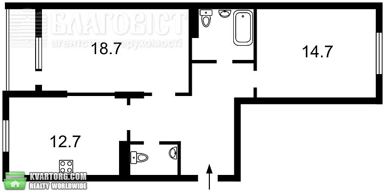 Sell 2-room apartment. Киев,  Ломоносова — photo 4