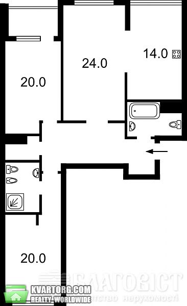 Sell 3-room apartment. Киев,  Драгомирова — photo 3