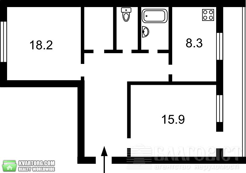Sell 2-room apartment. Киев,  Дружбы Народов бул — photo 3