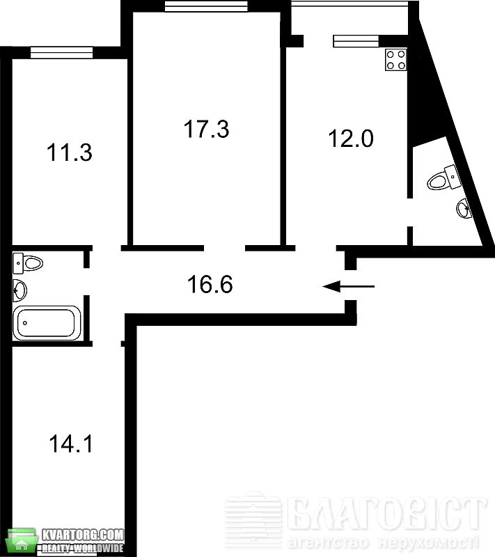 Sell 3-room apartment. Киев,  Чавдар — photo 2