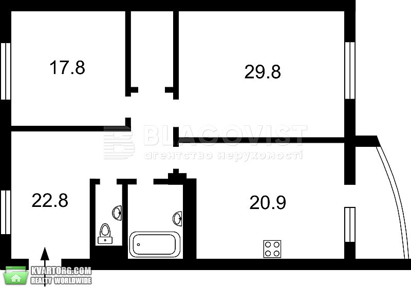 Sell 2-room apartment. Киев, Кольцова бульв., — photo 3