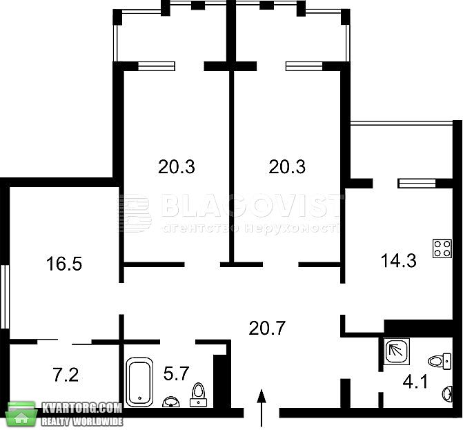 Sell 3-room apartment. Киев,  Герцена — photo 2