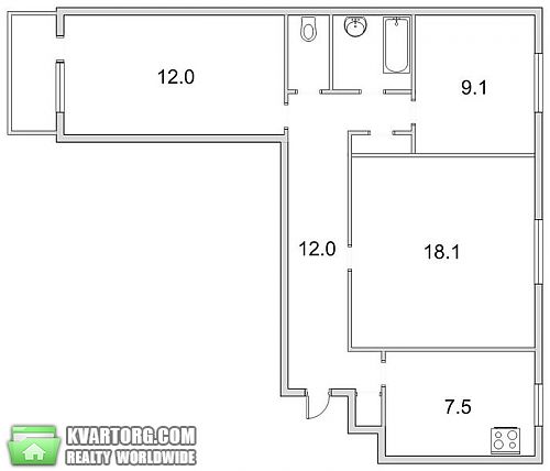 Sell 3-room apartment. Киев, Стадионная — photo 4