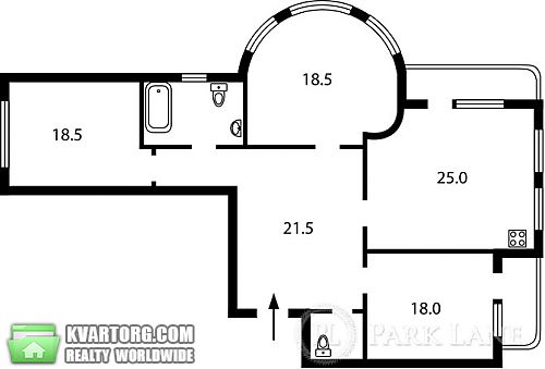 продам 3-комнатную квартиру. Киев,  Ахматовой - фото 2