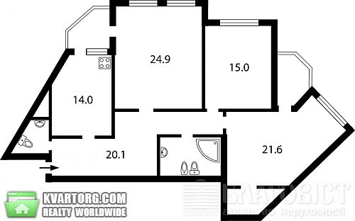 Sell 3-room apartment. Киев, Расковой — photo 2