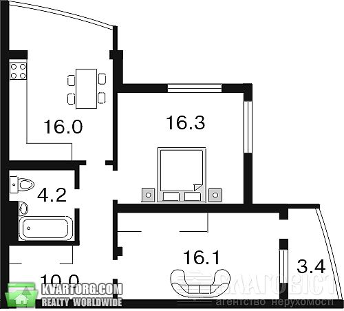 Sell 2-room apartment. Киев, Голосеевская — photo 4