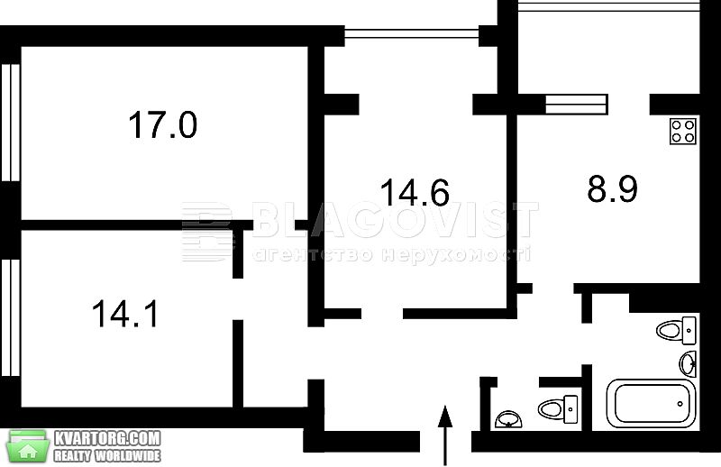 Sell 3-room apartment. Киев, гмирі бориса — photo 2