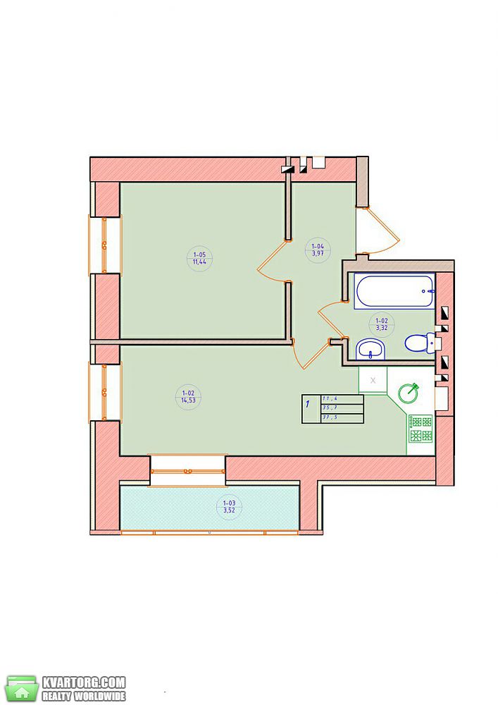 Sell 1-room apartment. Ирпень,  Мечникова — photo 2