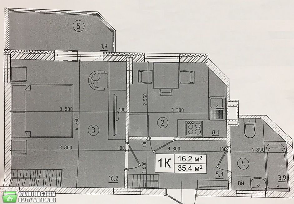 Sell 1-room apartment. Киев,  Радужная — photo 7