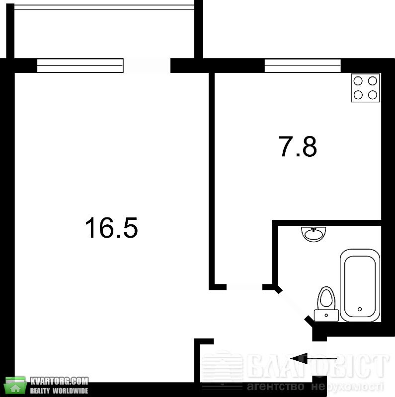 Sell 1-room apartment. Киев,  Ватутина пр — photo 7