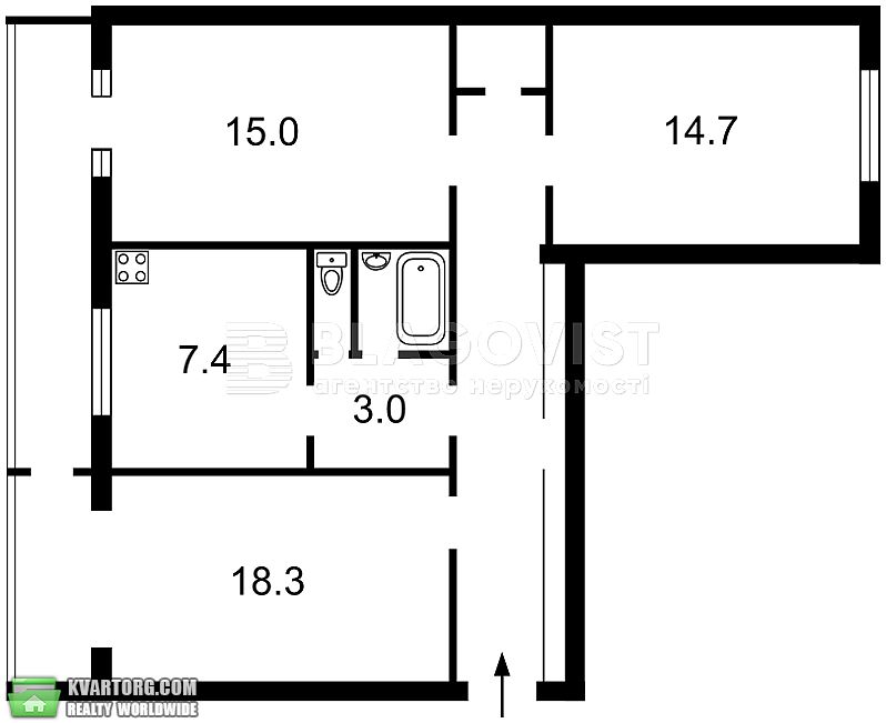 Sell 3-room apartment. Киев,  Дружбы Народов бул — photo 7